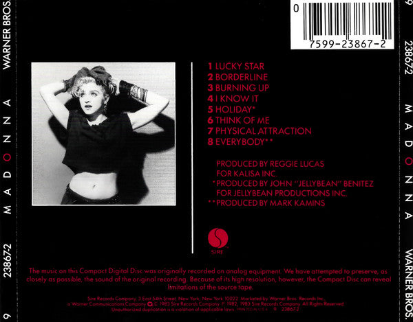 Madonna : Madonna (Album,Reissue,Repress)