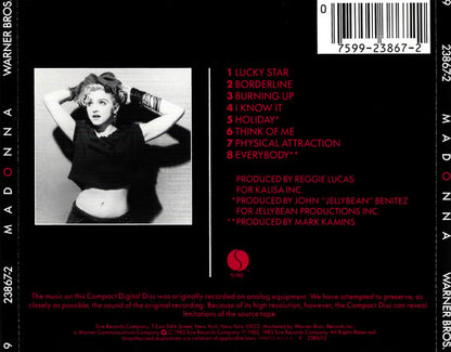 Madonna : Madonna (Album,Reissue,Repress)
