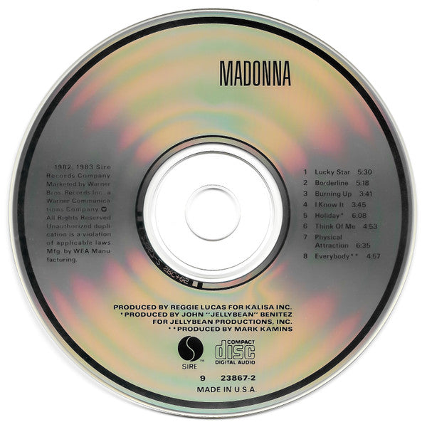Madonna : Madonna (Album,Reissue,Repress)