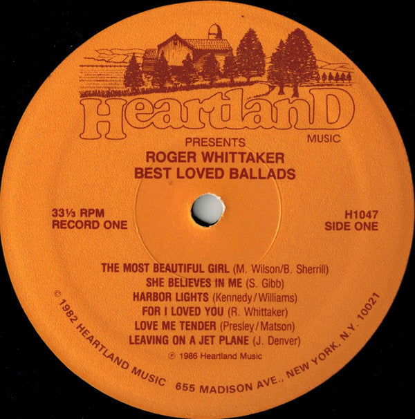 Roger Whittaker : Best Loved Ballads (LP,Album)