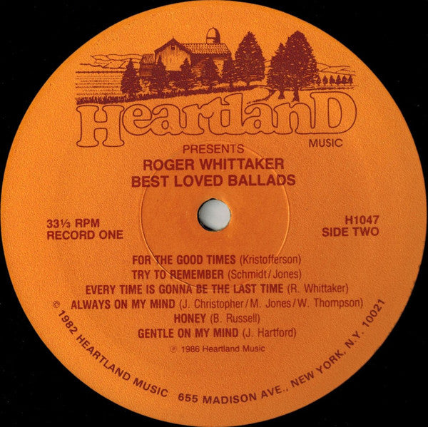 Roger Whittaker : Best Loved Ballads (LP,Album)