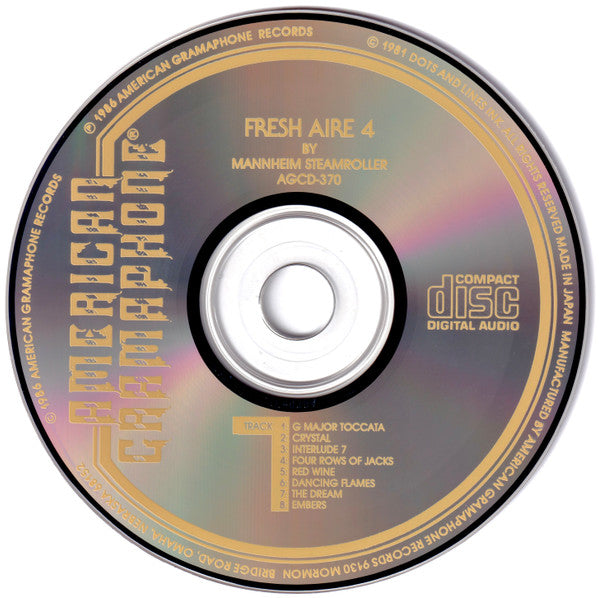 Mannheim Steamroller : Fresh Aire 4 (Album)