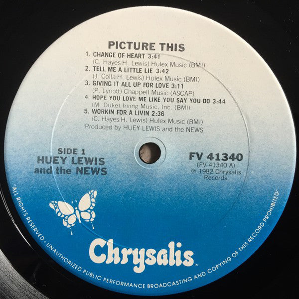 Huey Lewis & The News : Picture This (LP,Album,Reissue)