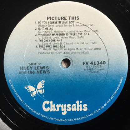 Huey Lewis & The News : Picture This (LP,Album,Reissue)