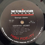 George Jones (2) : Country Heart (LP,Compilation,Club Edition,Mono)