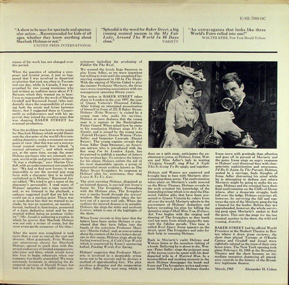 Marian Grudeff, Raymond Jessel - Fritz Weaver, Inga Swenson, Martin Gabel : Baker Street - A Musical Adventure Of Sherlock Holmes (LP,Album,Mono)