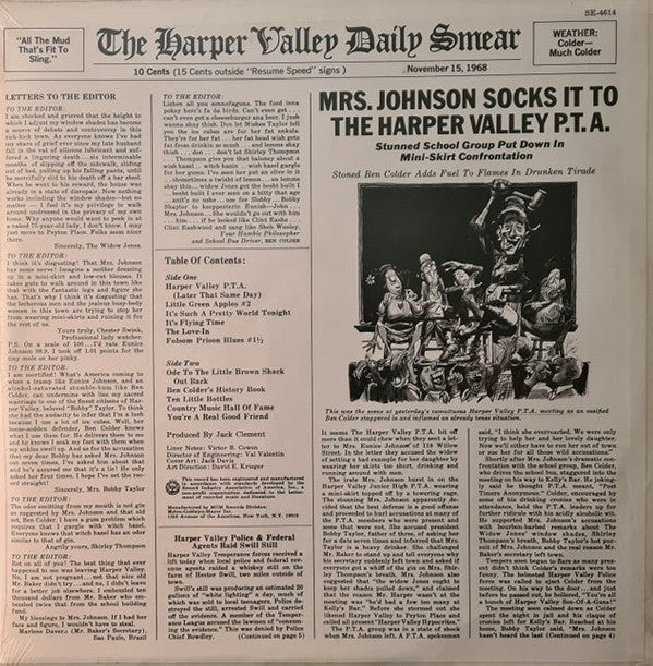 Ben Colder : Harper Valley P.T.A.  (LP)