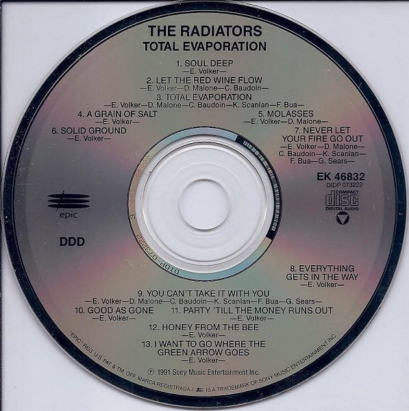 Radiators, The : Total Evaporation (Album)