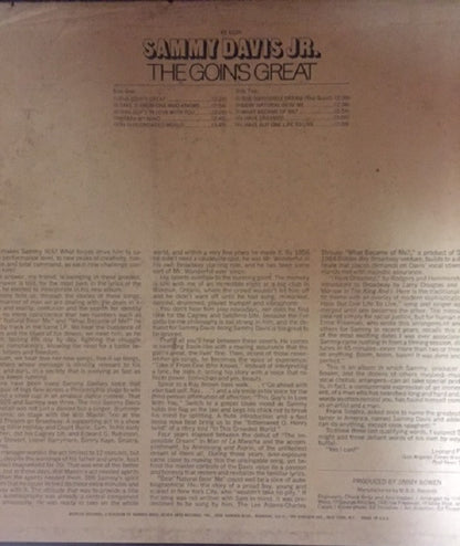 Sammy Davis Jr. : The Goin's Great (LP,Album)