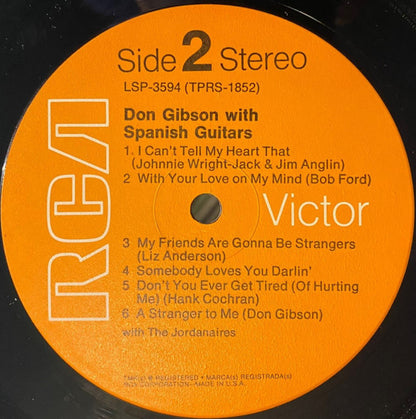Don Gibson : Don Gibson With Spanish Guitars (LP,Album,Stereo)