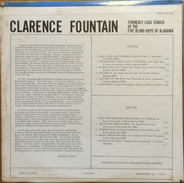 Clarence Fountain : Soul Gospel (LP,Album)
