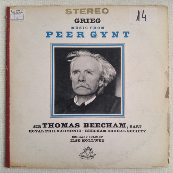 Edvard Grieg, Sir Thomas Beecham, Royal Philharmonic Orchestra, Beecham Choral Society, The, Ilse Hollweg : Music From Peer Gynt (LP,Stereo)