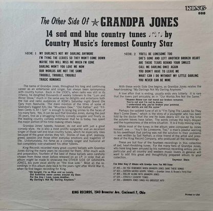 Grandpa Jones : The Other Side Of Grandpa Jones (LP,Reissue)