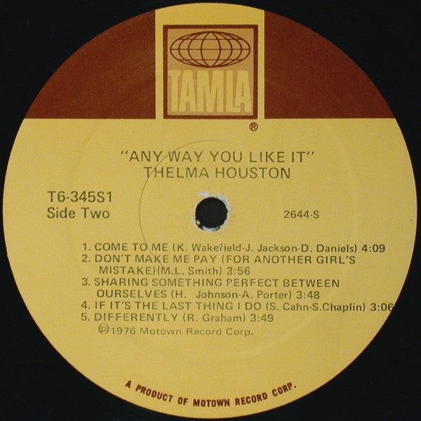 Thelma Houston : Any Way You Like It (LP,Album,Stereo)