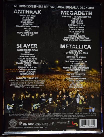 Metallica / Slayer / Megadeth / Anthrax : The Big 4: Live From Sofia, Bulgaria (Limited Edition)