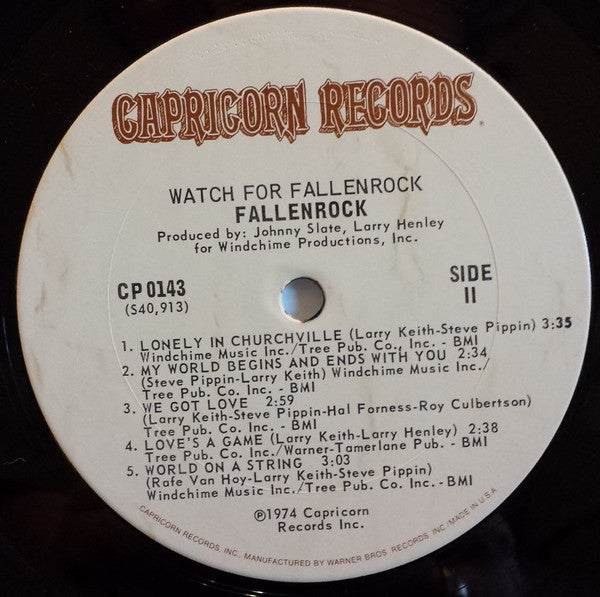 Fallenrock : Watch For Fallenrock (LP,Album)