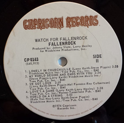 Fallenrock : Watch For Fallenrock (LP,Album)