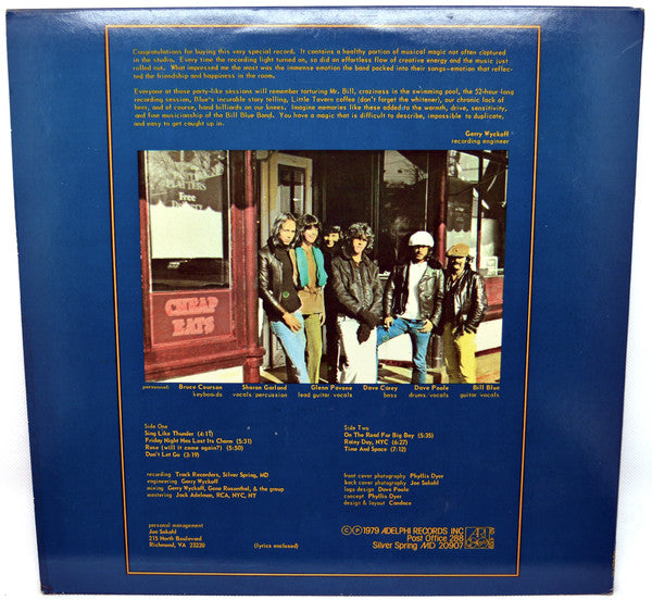 Bill Blue Band : Sing Like Thunder (LP,Album)