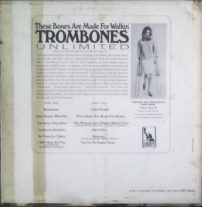 Trombones Unlimited : These Bones Are Made For Walkin' (LP,Album,Mono)