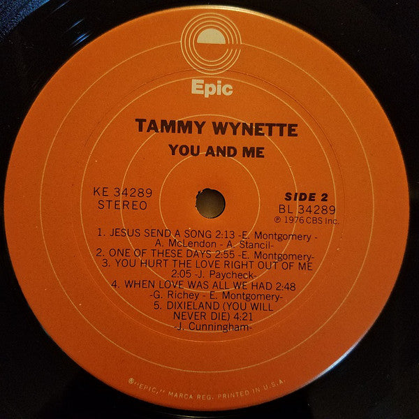 Tammy Wynette : You And Me (LP,Album,Stereo)