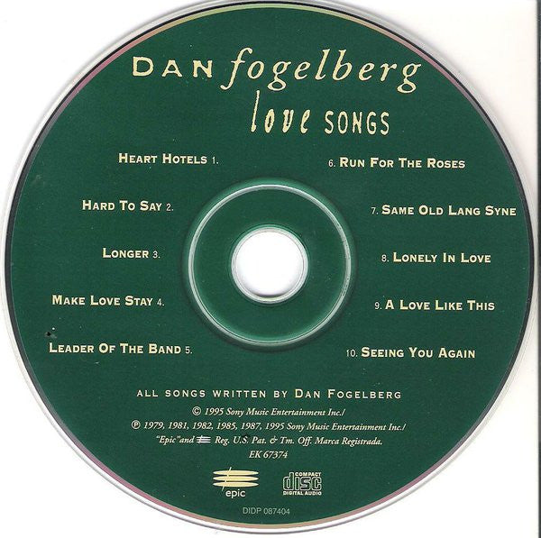 Dan Fogelberg : Love Songs (Compilation,Reissue,Stereo)