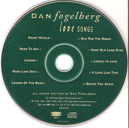 Dan Fogelberg : Love Songs (Compilation,Reissue,Stereo)