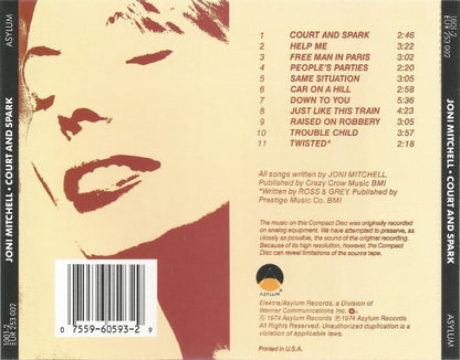 Joni Mitchell : Court And Spark (Album,Reissue)