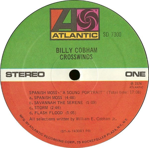 Billy Cobham : Crosswinds (LP,Album,Stereo)