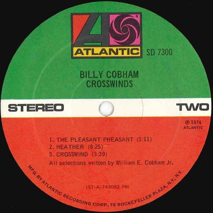 Billy Cobham : Crosswinds (LP,Album,Stereo)