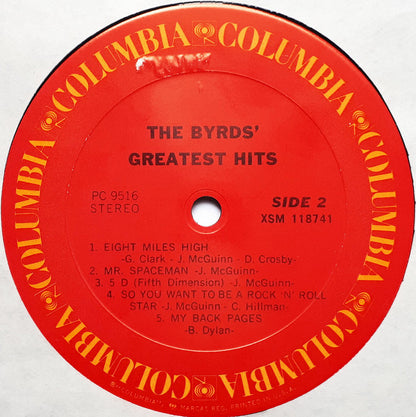 Byrds, The : Greatest Hits (LP,Compilation,Reissue,Stereo)