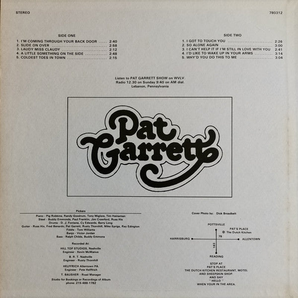 Pat Garrett (2) : Record Number One (LP,Album,Stereo)