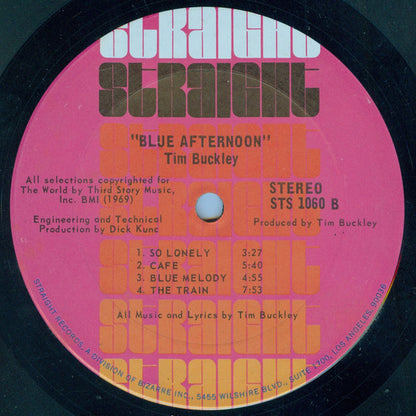 Tim Buckley : Blue Afternoon (LP,Album,Stereo)