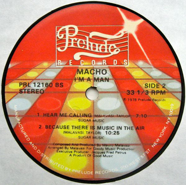 Macho : I'm A Man (LP,Album)