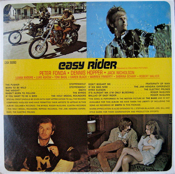 Various : Easy Rider (Music From The Soundtrack) (LP,Album,Stereo)