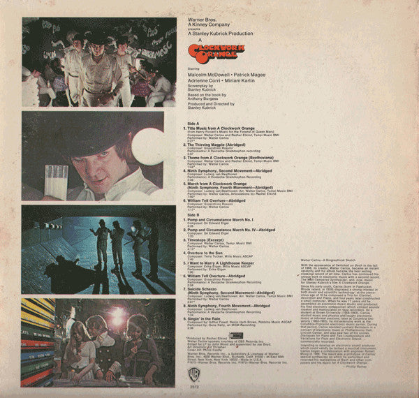 Various : Stanley Kubrick's A Clockwork Orange (LP,Repress)