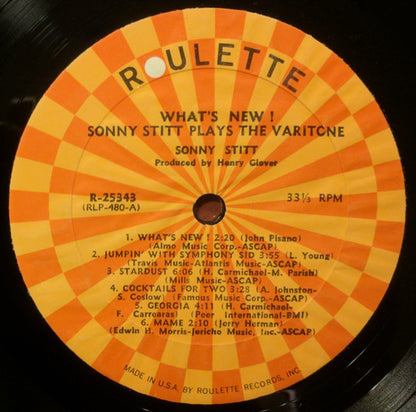 Sonny Stitt : What's New!!! Sonny Stitt Plays The Varitone (LP,Album,Stereo)