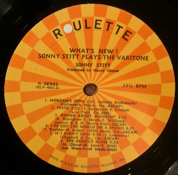 Sonny Stitt : What's New!!! Sonny Stitt Plays The Varitone (LP,Album,Stereo)