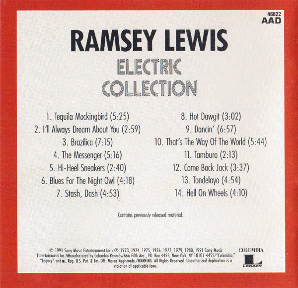 Ramsey Lewis : Electric Collection (Compilation,Remastered)