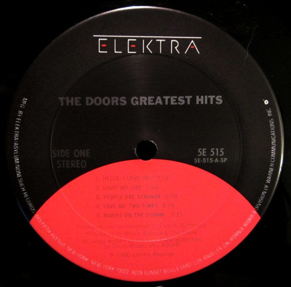 Doors, The : Greatest Hits (LP,Compilation,Club Edition,Stereo)