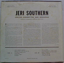 Jeri Southern : Coffee, Cigarettes & Memories (LP,Album)