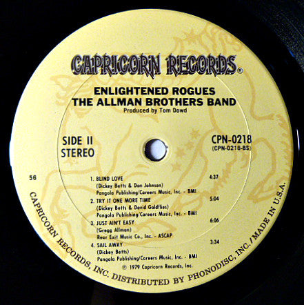 Allman Brothers Band, The : Enlightened Rogues (LP,Album)