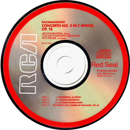 Arthur Rubinstein, Fritz Reiner, Sergei Vasilyevich Rachmaninoff, Chicago Symphony Orchestra : Concerto No. 2 / Rhapsody On A Theme Of Paganini (Compilation,Reissue)