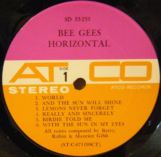 Bee Gees : Horizontal (LP,Album,Stereo)