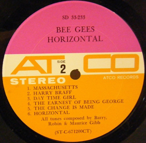 Bee Gees : Horizontal (LP,Album,Stereo)