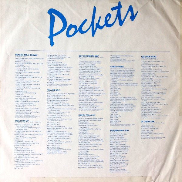 Pockets : Come Go With Us (LP,Album)
