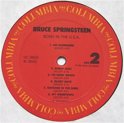 Bruce Springsteen : Born In The U.S.A. (LP,Album,Stereo)