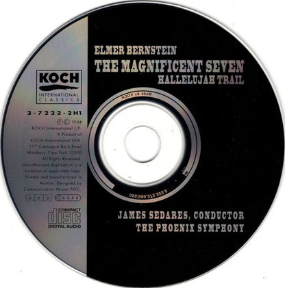 Elmer Bernstein, James Sedares, Phoenix Symphony, The : The Magnificent Seven / Hallelujah Trail (Album,Repress)