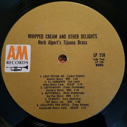 Herb Alpert & The Tijuana Brass : Whipped Cream & Other Delights (LP,Album,Mono)