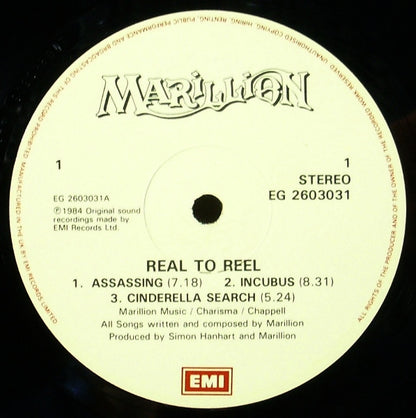 Marillion : Real To Reel (LP,Album,Stereo)
