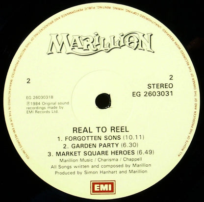 Marillion : Real To Reel (LP,Album,Stereo)
